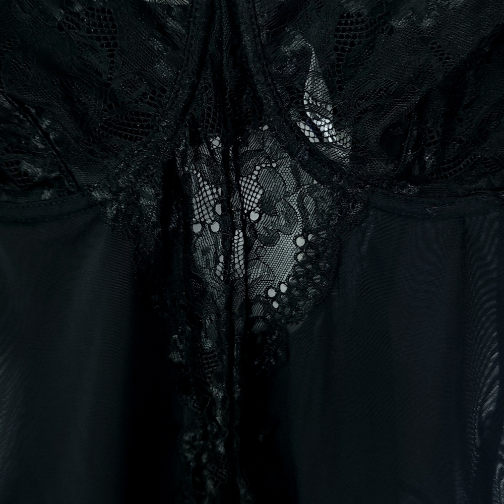 Fox & Royal Black Lace Body Suit New Without Tag Size L/20 - Picture 9 of 10